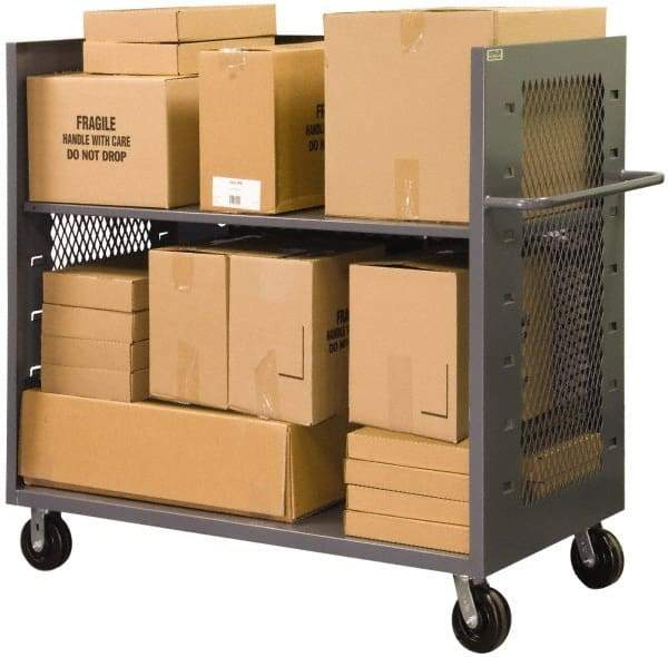 Durham - 2,000 Lb Capacity, 1 Shelf, Stock Truck - 60" Long x 60-1/2" Wide x 56-7/16" High - Benchmark Tooling