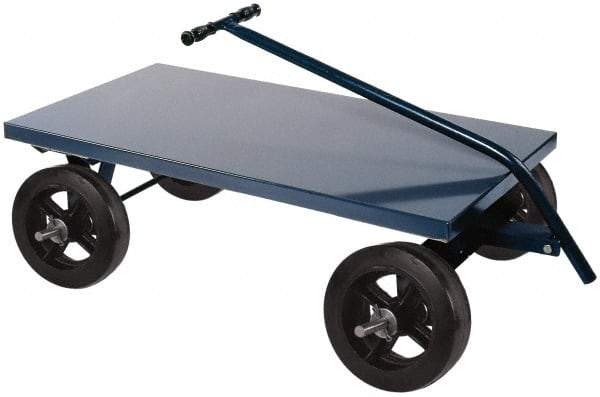 Durham - 2,000 Lb Capacity Cold-Rolled Steel 5th Wheel Wagon - Cold-Rolled Steel Deck, 36" OAW - Benchmark Tooling