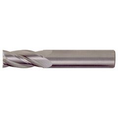 3/4″ × 3/4″ × 1″ × 3″ RHS / RHC Solid Carbide 4-Flute Square Nose Single End General Purpose End Mill - TiAlN - Exact Industrial Supply