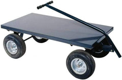 Durham - 2,000 Lb Capacity Cold-Rolled Steel 5th Wheel Wagon - Cold-Rolled Steel Deck, 24" OAW - Benchmark Tooling