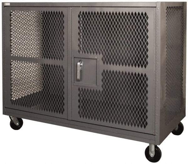 Durham - 2,000 Lb Capacity, Security Truck - 60" Long x 30" Wide x 57" High - Benchmark Tooling