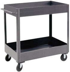 Durham - 1,200 Lb Capacity, 18" Wide x 36" Long x 37-5/8" High Heavy Duty Service Cart - 2 Shelf, Steel - Benchmark Tooling