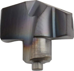 Iscar - Series ICP, 17.5mm Diam Grade IC908 140° Replaceable Drill Tip - Carbide, TiAlN Finish, 17 Seat Size, Through Coolant - Benchmark Tooling