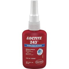 Loctite - 50 mL Bottle, Blue, Medium Strength Liquid Threadlocker - Series 243, 24 hr Full Cure Time, Hand Tool Removal - Benchmark Tooling