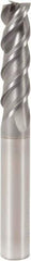 Seco - 3mm, 3 Flute, Single End, Solid Carbide, Corner Chamfer End Mill - 55mm OAL, 48° Helix, Right Hand Flute, 10mm LOC, Right Hand Cut - Benchmark Tooling