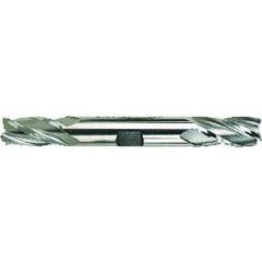 3/4 Dia. x 5-5/8 Overall Length 4-Flute Square End High Speed Steel SE End Mill-Round Shank-Center Cutting Double End End Mill-TiN - Benchmark Tooling