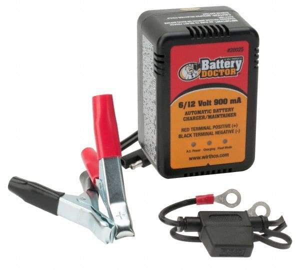 Battery Doctor - 6/12 Volt Automatic Charger/Maintainer - 900 mA - Benchmark Tooling