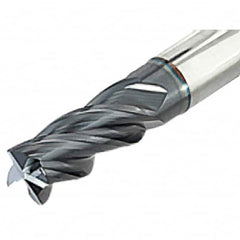 Iscar - 16mm, 4 Flute, Single End, Solid Carbide, 0.8mm Corner Radius End Mill - 115mm OAL, Right Hand Flute, 32mm LOC, Right Hand Cut, 64mm Extended Reach - Benchmark Tooling