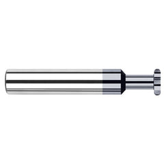 ‎0.3750″ (3/8″) Cutter Diameter × 0.0200″ Radius × 1.1250″ (1-1/8″) Neck Length Carbide Full Radius Standard Keyseat Cutter, 6 Flutes, AlTiN Coated - Exact Industrial Supply