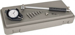 Mitutoyo - 6 Anvil, 1.4 to 2-1/2" Dial Bore Gage - 0.0005" Graduation, 6" Gage Depth, Accurate to 0.00008", Carbide Contact Point - Benchmark Tooling