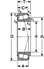 SKF - 206.4mm Bore Diam, 282.605mm OD, 190.5mm Wide, Tapered Roller Bearing - Exact Industrial Supply