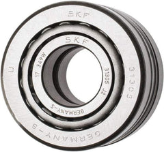 SKF - 25mm Bore Diam, 62mm OD, 36.5mm Wide, Tapered Roller Bearing - 64,400 N Dynamic Load Capacity, 80,000 N Static Load Capacity - Benchmark Tooling