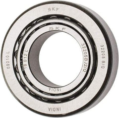 SKF - 25mm Bore Diam, 52mm OD, 19.25mm Wide, Tapered Roller Bearing - 35,800 N Dynamic Load Capacity, 44,000 N Static Load Capacity - Benchmark Tooling