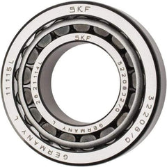 SKF - 40mm Bore Diam, 80mm OD, 24.75mm Wide, Tapered Roller Bearing - 74,800 N Dynamic Load Capacity, 86,500 N Static Load Capacity - Benchmark Tooling