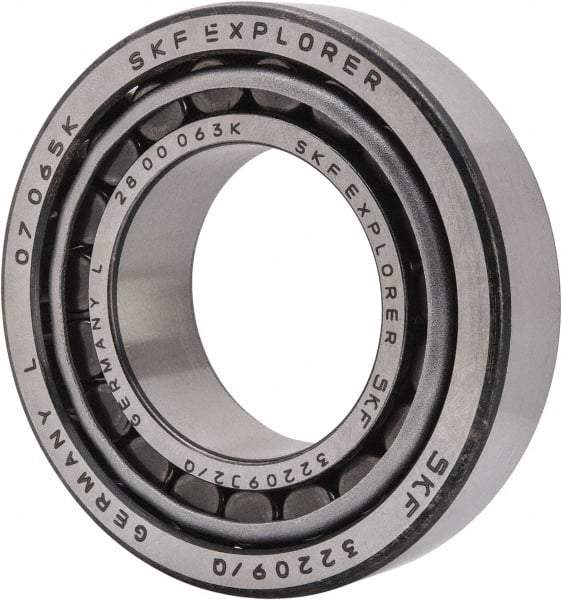 SKF - 45mm Bore Diam, 85mm OD, 24.75mm Wide, Tapered Roller Bearing - 80,900 N Dynamic Load Capacity, 98,000 N Static Load Capacity - Benchmark Tooling