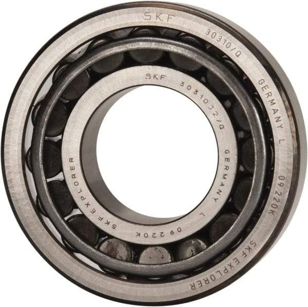 SKF - 50mm Bore Diam, 110mm OD, 29.25mm Wide, Tapered Roller Bearing - 125,000 N Dynamic Load Capacity, 140,000 N Static Load Capacity - Benchmark Tooling