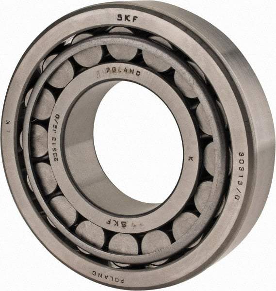 SKF - 65mm Bore Diam, 140mm OD, 36mm Wide, Tapered Roller Bearing - 194,000 N Dynamic Load Capacity, 228,000 N Static Load Capacity - Benchmark Tooling