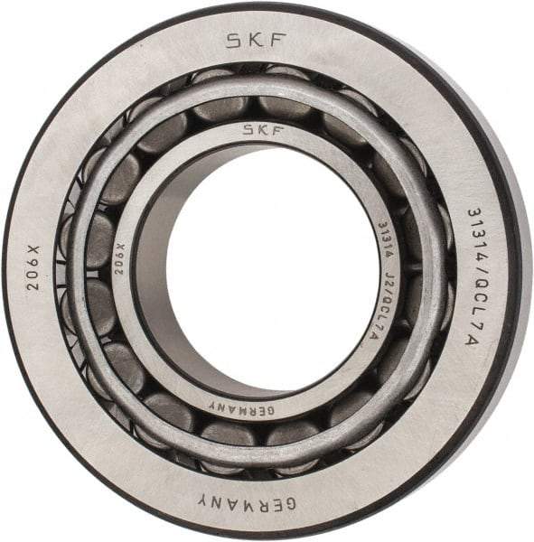 SKF - 70mm Bore Diam, 150mm OD, 38mm Wide, Tapered Roller Bearing - 187,000 N Dynamic Load Capacity, 220,000 N Static Load Capacity - Benchmark Tooling