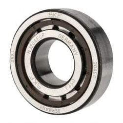 SKF - 20mm Bore Diam, 47mm Outside Diam, 14mm Wide Cylindrical Roller Bearing - 25,100 N Dynamic Capacity, 25,200 Lbs. Static Capacity - Benchmark Tooling