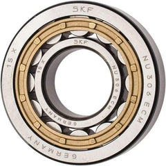 SKF - 30mm Bore Diam, 72mm Outside Diam, 19mm Wide Cylindrical Roller Bearing - 51,200 N Dynamic Capacity, 48,000 Lbs. Static Capacity - Benchmark Tooling