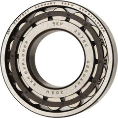 SKF - 35mm Bore Diam, 72mm Outside Diam, 17mm Wide Cylindrical Roller Bearing - 48,400 N Dynamic Capacity, 48,000 Lbs. Static Capacity - Benchmark Tooling