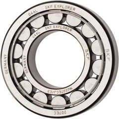 SKF - 35mm Bore Diam, 72mm Outside Diam, 17mm Wide Cylindrical Roller Bearing - 48,400 N Dynamic Capacity, 48,000 Lbs. Static Capacity - Benchmark Tooling