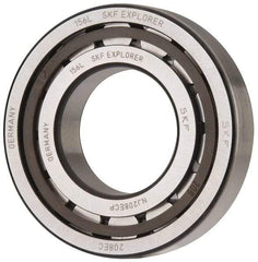 SKF - 40mm Bore Diam, 80mm Outside Diam, 18mm Wide Cylindrical Roller Bearing - 53,900 N Dynamic Capacity, 53,000 Lbs. Static Capacity - Benchmark Tooling