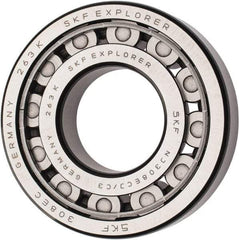 SKF - 40mm Bore Diam, 90mm Outside Diam, 23mm Wide Cylindrical Roller Bearing - 80,900 N Dynamic Capacity, 78,000 Lbs. Static Capacity - Benchmark Tooling