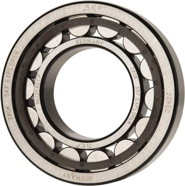 SKF - 40mm Bore Diam, 80mm Outside Diam, 18mm Wide Cylindrical Roller Bearing - 53,900 N Dynamic Capacity, 53,000 Lbs. Static Capacity - Benchmark Tooling