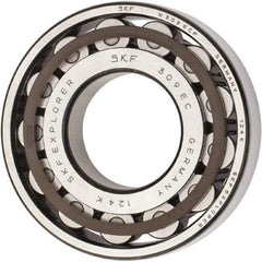 SKF - 45mm Bore Diam, 100mm Outside Diam, 25mm Wide Cylindrical Roller Bearing - 99,000 N Dynamic Capacity, 100,000 Lbs. Static Capacity - Benchmark Tooling