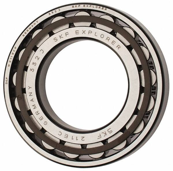 SKF - 55mm Bore Diam, 100mm Outside Diam, 21mm Wide Cylindrical Roller Bearing - 84,200 N Dynamic Capacity, 95,000 Lbs. Static Capacity - Benchmark Tooling