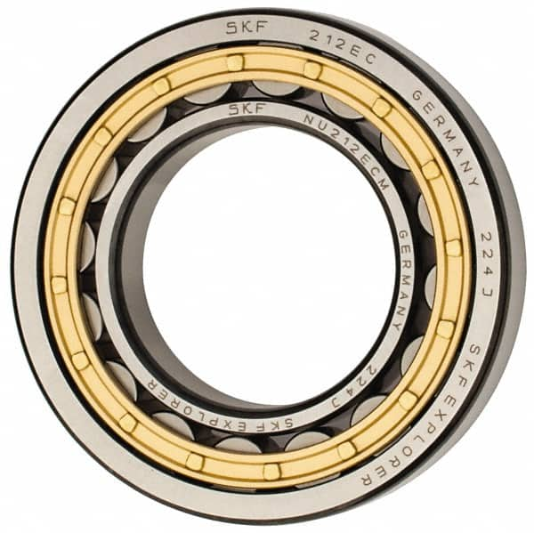 SKF - 60mm Bore Diam, 110mm Outside Diam, 22mm Wide Cylindrical Roller Bearing - 93,500 N Dynamic Capacity, 102,000 Lbs. Static Capacity - Benchmark Tooling