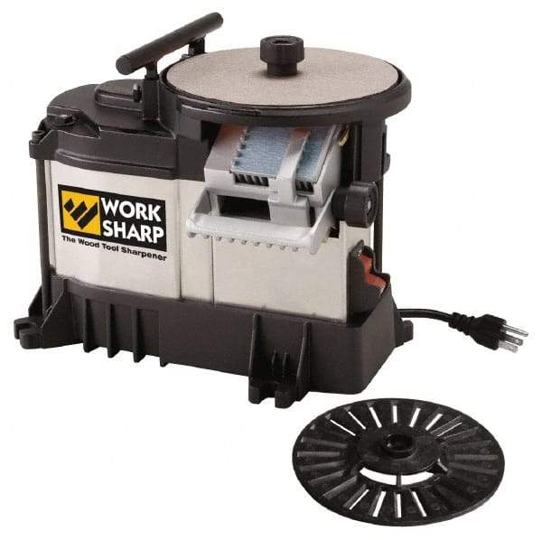 Work Sharp - 2 Inch Wide Tool Compatibility, 5.9055 Inch Wheel Diameter, Straight Cutting Tool Sharpener - 1/5 hp, 115 Voltage - Benchmark Tooling