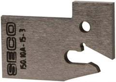 Seco - 0.61" Blade Height, 3/32" Blade Width, 1.303" OAL, Neutral Cut, Single End Indexable Cut-Off Blade - 150.10A Blade, 150.10 Series - Benchmark Tooling