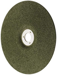 3M - 36 Grit, 7" Wheel Diam, 1/8" Wheel Thickness, 7/8" Arbor Hole, Type 27 Depressed Center Wheel - Ceramic, 8,500 Max RPM, Compatible with Angle Grinder - Benchmark Tooling