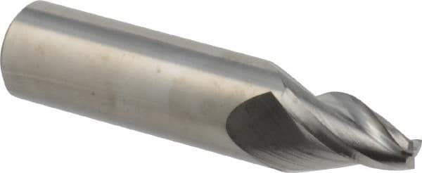 Seco - 15° Taper Angle per Side, 6.5mm Small End Diam, 25mm LOC, Solid Carbide 3 Flute Tapered Square End Mill - 90mm OAL, 20mm Shank Diam, Spiral Flute, 30° Helix - Benchmark Tooling