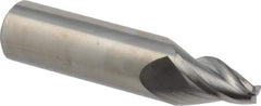 Seco - 15° Taper Angle per Side, 6.5mm Small End Diam, 25mm LOC, Solid Carbide 3 Flute Tapered Square End Mill - 90mm OAL, 20mm Shank Diam, Spiral Flute, 30° Helix - Benchmark Tooling