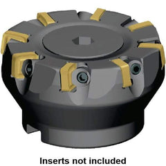 Kennametal - 82mm Cut Diam, 27mm Arbor Hole, 5mm Max Depth of Cut, 6° Indexable Chamfer & Angle Face Mill - 8 Inserts, SNXF 1204... Insert, Right Hand Cut, 8 Flutes, Series KSSR - Benchmark Tooling