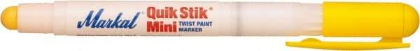 Markal - Yellow Solid Paint Marker - Fine Medium Tip, Alcohol Base Ink - Benchmark Tooling