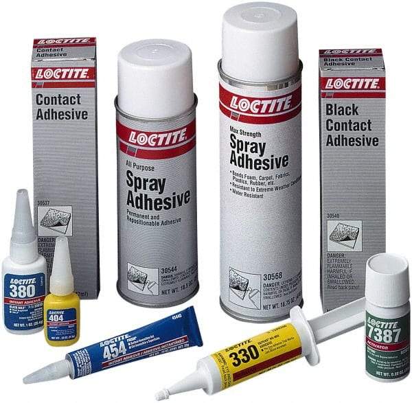 Loctite - 0.70 oz Bottle Clear Instant Adhesive - Series 435, 30 sec Working Time, 24 hr Full Cure Time, Bonds to Metal, Plastic & Rubber - Benchmark Tooling