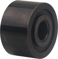 Accurate Bushing - 1-1/8" Bore, 3-1/2" Roller Diam x 2" Roller Width, Carbon Steel Plain Yoke Roller - 17,600 Lb Dynamic Load Capacity, 2-1/16" Overall Width - Benchmark Tooling