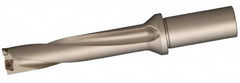 Sumitomo - 3.398" Max Drill Depth, 5xD, 21/32" Diam, Indexable Insert Drill - 2 Inserts, 1" Shank Diam, Straight Shank - Benchmark Tooling
