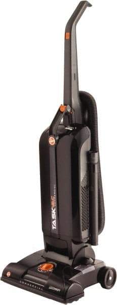 Hoover - Single Motor Lightweight Upright Vacuum Cleaner - 13-1/2" Cleaning Width, 12" Amps, Comfort Hand Grip, Black & Orange - Benchmark Tooling