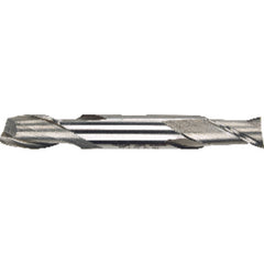 ‎9/32″ Dia. × 3/8″ Shank × 9/16″ DOC × 3-3/8″ OAL, HSS, Uncoated, 2 Flute, 30° Helix, Plain, External, Center Cutting, Solid End Mill Series/List #1896G - Exact Industrial Supply