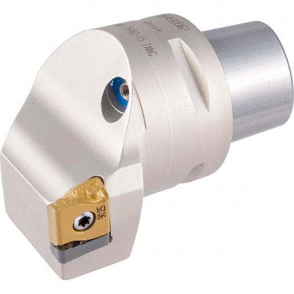 Iscar - Left Hand Cut, Size C5, LNMX Insert Compatiblity, External Modular Turning & Profiling Cutting Unit Head - 35mm Ctr to Cutting Edge, 60mm Head Length, Through Coolant, Series Heliturn - Benchmark Tooling