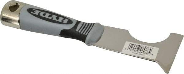 Hyde Tools - 2-1/2" Wide Stainless Steel Putty Knife - Stiff, Cushioned Grip Polypropylene Handle, 8" OAL - Benchmark Tooling