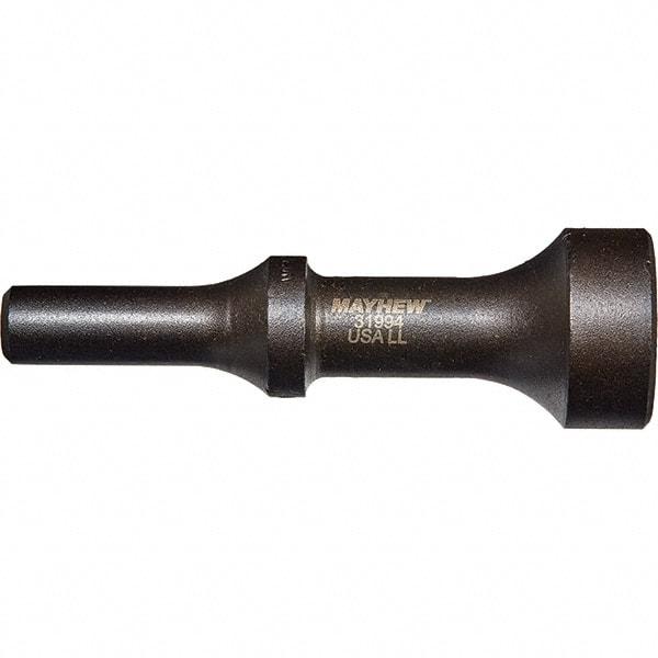 Mayhew - 1-1/4" Head Width, 4-1/4" OAL, Pneumatic Hammer - Round Drive, Round Shank, Steel - Benchmark Tooling