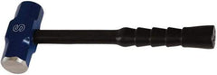 NUPLA - 6 Lb Head, 15-7/8" Long Sledge Hammer - Steel Head, 1-3/4" Face Diam, 5-7/8" Long Head, Fiberglass Handle - Benchmark Tooling