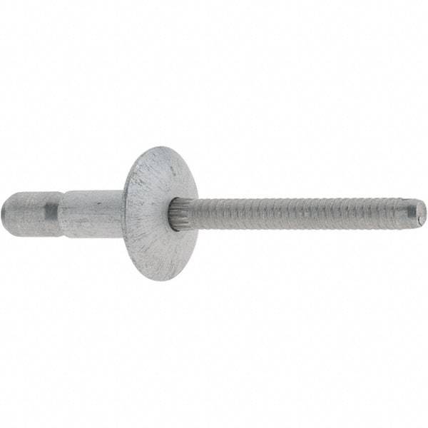 Marson - Truss Head Aluminum Structural Blind Rivet - Aluminum Mandrel, 0.062" to 0.27" Grip, 0.53" Head Diam, 0.191" to 0.201" Hole Diam, 0.415" Length Under Head, 3/16" Body Diam - Benchmark Tooling