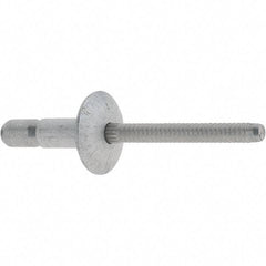 Marson - Truss Head Aluminum Structural Blind Rivet - Aluminum Mandrel, 0.062" to 0.27" Grip, 0.53" Head Diam, 0.191" to 0.201" Hole Diam, 0.415" Length Under Head, 3/16" Body Diam - Benchmark Tooling